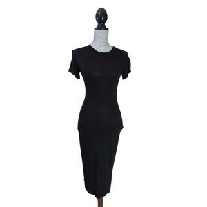 Coco & Main Shirt Dress Womens‎ S Black Short Sleeve Travel Minimalist Capsule